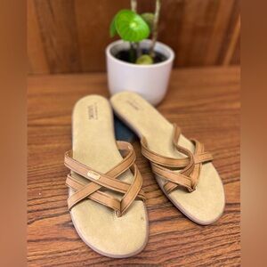 Vintage G.H. Bass & Co. Sunjun Sharon tan 10m leather sandals